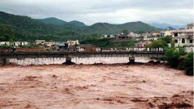 نوشہرہ کے مقام پر دریائےکابل میں اونچے درجے کا سیلاب، قریبی آبادیوں کو ریڈ الرٹ جاری