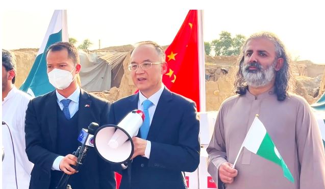 چین پاکستان کے سیلاب زدہ علاقوں کی تعمیر نو میں تعاون کرے گا۔ چینی سفیر