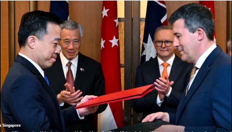 Australia and Singapore Sign Cooperation for Green Economy Voice Of Water